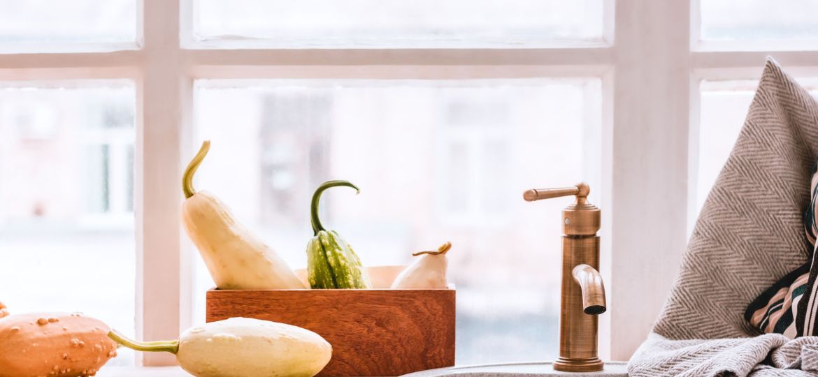 Vintage and hygge copper kitchen design